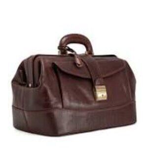 Gianni Conti 911094 - STACY - Vegetable-tanned Leather Black Doctor Bag